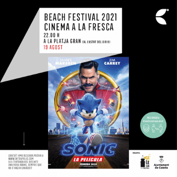 Sonic, la pel·lícula - BEACH FESTIVAL 2021 / CINEMA A LA FRESCA