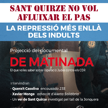 "De matinada" La repressió més enllà dels indults