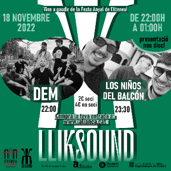 Lliksound amb DEM y Los Niños del Balcón