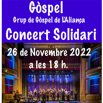 CONCERT SOLIDARI DE GÒSPEL L'ALIANÇA A BENEFICI DE AMOH (ASOCIACIÓN MAMA OVARIO HEREDITARIO)