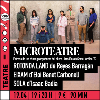 MICROTEATRE - Obres guanyadores micro-jocs florals Santa Jordina 23: 19 d'abril