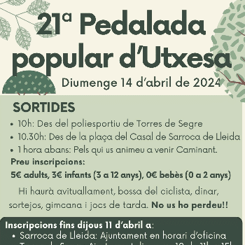 PEDALADA POPULAR D'UTXESA 2024