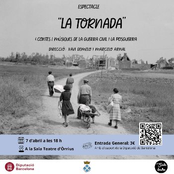 Espectacle - debat "La tornada". Contes i músiques de la Guerra Civil i la posguerra. A càrrec de Xavi Demelo i Marcelo Arnal.