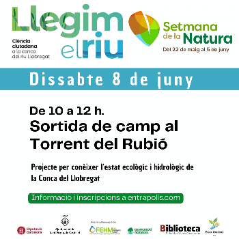 Llegim el riu - sortida de camp al torrent del Rubió