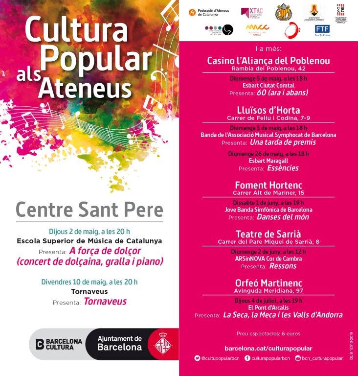 TORNAVEUS Cicle de Cultura Popular als Ateneus