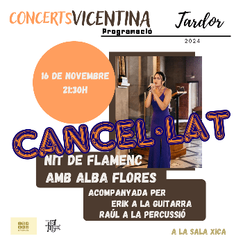 Cancel·lat el Concert de Nit de Flamenc