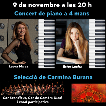 IX Festival de Música del Masnou - Concert de piano a 4 mans i selecció Carmina Burana