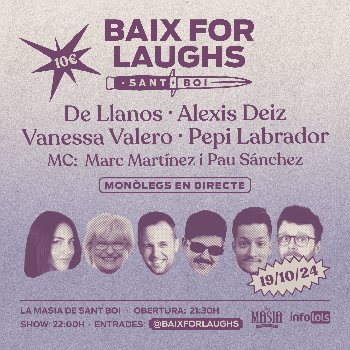 Baix for Laughs Octubre (Espectacle de monòlegs a Sant Boi)