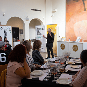 Trufes de colors amb vins, amb Grau Marino i Costers del Sió