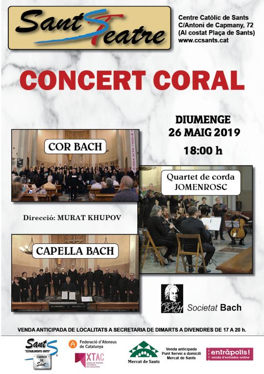 CONCERT CORAL SOCIETAT BACH