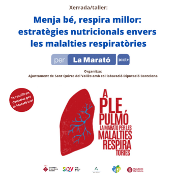 La Marató 3Cat - Xerrada: "Menja bé, respira millor: estratègies nutricionals envers les malalties respiratòries"