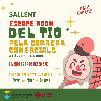 Escape Room del Tió pels carrers comercials de Sallent