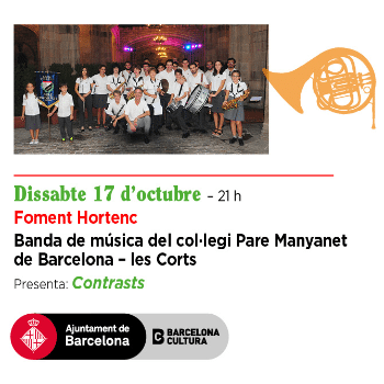 BANDA FCSM&BANDA DE MÚSICA DEL COL·LEGI PARE MANYANET DE BARCELONA, LES CORTS - Contrasts