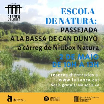 Escola de natura: itinerari de natura a la bassa de Can Dunyó