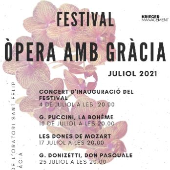 Festival Òpera amb Gràcia - LA BOHÈME, Giacomo Puccini - versió concert