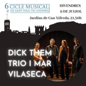 6è Cicle Musical de Sant Feliu de Codines. Dick Them Trio i Mar Vilaseca
