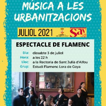 Espectacle de Flamenc a càrrec de l'Estudi Lora de Goya