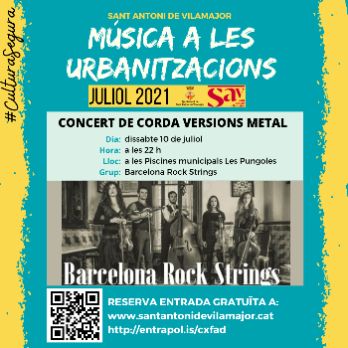 Concert corda versions metal a càrrec de Barcelona Rock Strings