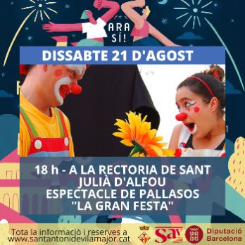 FME 2021. ESPECTACLE INFANTIL DE PALLASSOS "LA GRAN FESTA"