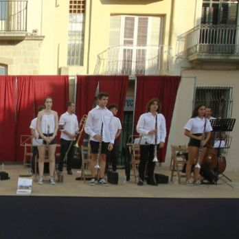 Audicions de Sardanes amb la banda i cobla Col.legi Santa Maria de Blanes
