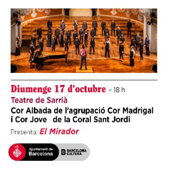 ASSOCIACIÓ JUVENIL COR ALBADA DE L'AGRUPACIÓ COR MADRIGA I COR JOVE DE LA CORAL SANT JORDI  El Mirador