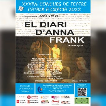 XXXIVè Concurs de Teatre Català a Gràcia: "El diari d'Anna Frank"