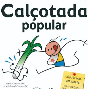 CALÇOTADA POPULAR, dissabte 19 de març ales 14,00h a can PERE DE LA PLANA