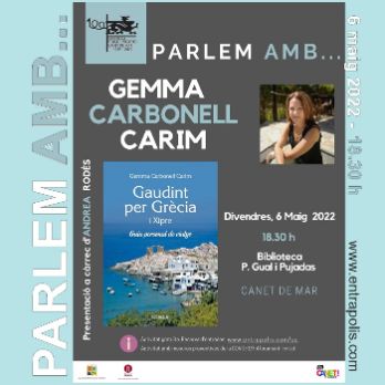 PARLEM AMB... GEMMA CARBONELL CARIM a la Biblioteca de Canet de Mar