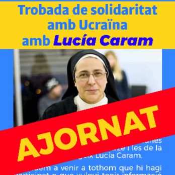 AJORNAT Trobada de solidaritat amb Ucraïna, amb Lucía Caram