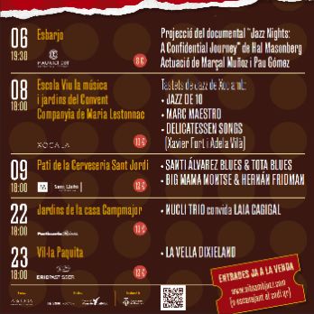 Concert NUCLI TRIO Convida a LAIA CAGIGAL als Jardins de la Casa CampMajor - CICLE "JAZZ DE XOC"