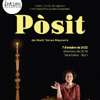 Íntims cicle de teatre de prop.  "Pòsit" de Martí Torras Mayneris