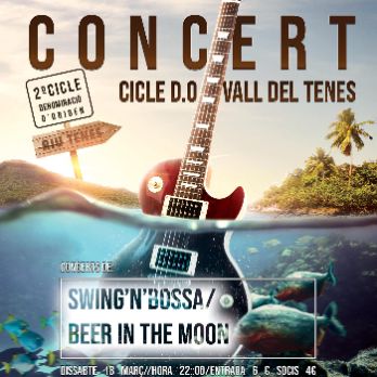 Concert amb Swing'n bossa i Beer in the moon. Cicle D.O. Vall del Tenes