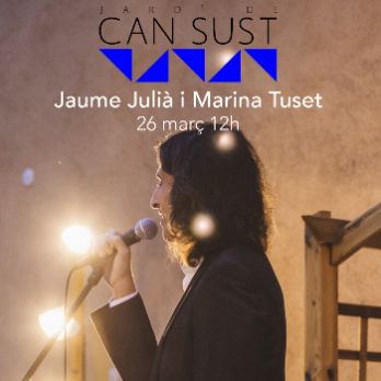 Jaume Julià i Marina Tuset al Jardí de Can Sust