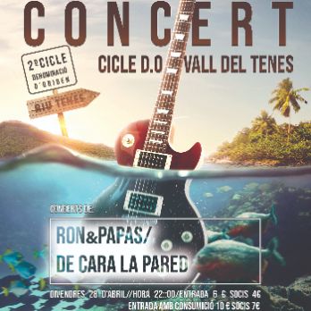 Concert amb Ron&Papas i De Cara a la Pared