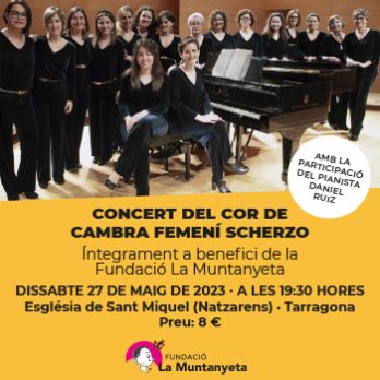 Concert del Cor Scherzo en suport a la Fundació la Muntanyeta