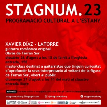 Festival STAGNUM: Xavier Díaz-Latorre