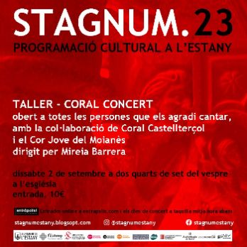 Festival STAGNUM: Taller Coral Concert amb Mireia Barrera