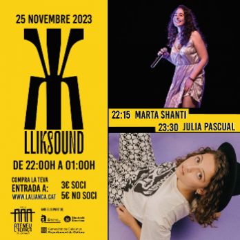 Lliksound amb Marta Shanti i Júlia Pascual