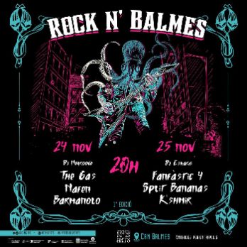 ROCK N'BALMES, festival de rock amb 6 bandes i 2 Dj