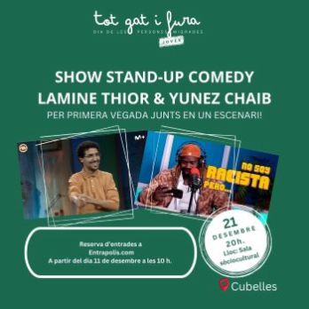 SHOW STAND-UP COMEDY Lamine Thior & Yunez Chaib Per primera vegada junts en un escenari!