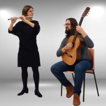 Concert de guitarra i flauta, amb Meritxell Cusidó i Rubén Ibañez