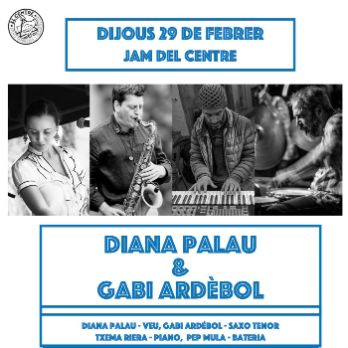 La Jam del Centre presenta a Diana Palau & Gabi Ardebol