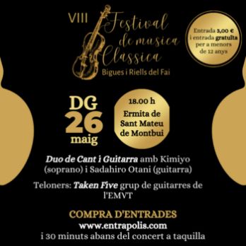 VIII Festival de Música Clàssica de Bigues i Riells del Fai - Duo de Cant i Guitarra amb Kimiyo i Sadahiro Otani