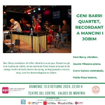 Geni Barri quartet, recordant  a Mancini i Jobim