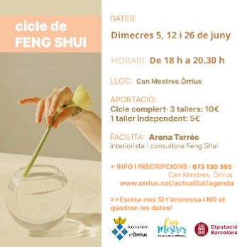 Cicle pràctic de Feng Shui amb Arena Tarrés