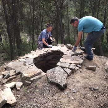 Visita al patrimoni de pedra seca restaurat recentment