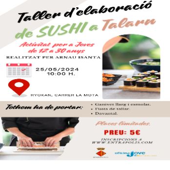 Taller d'elaboració de Sushi a Talarn