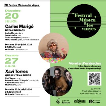 TIQUETS ENOGASTRONÒMICS FESTIVAL MÚSICA A LES VINYES