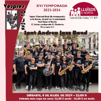 Vespres de Jazz - Sant Andreu Jazz Band