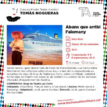 ABANS QUE ARRIBI L'ALEMANY - Concurs Mostra Teatre Amateur TOMÀS NOGUERAS